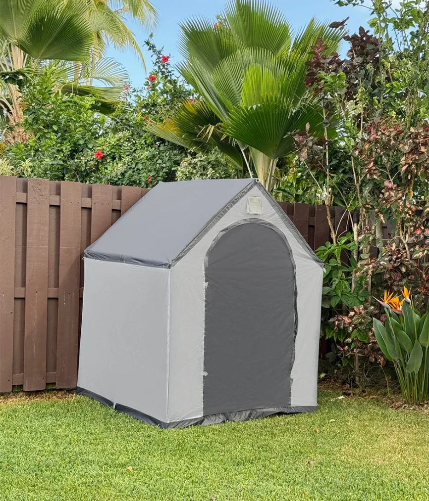Large StorageHouse with durable shell and quick setup design for secure seasonal storage